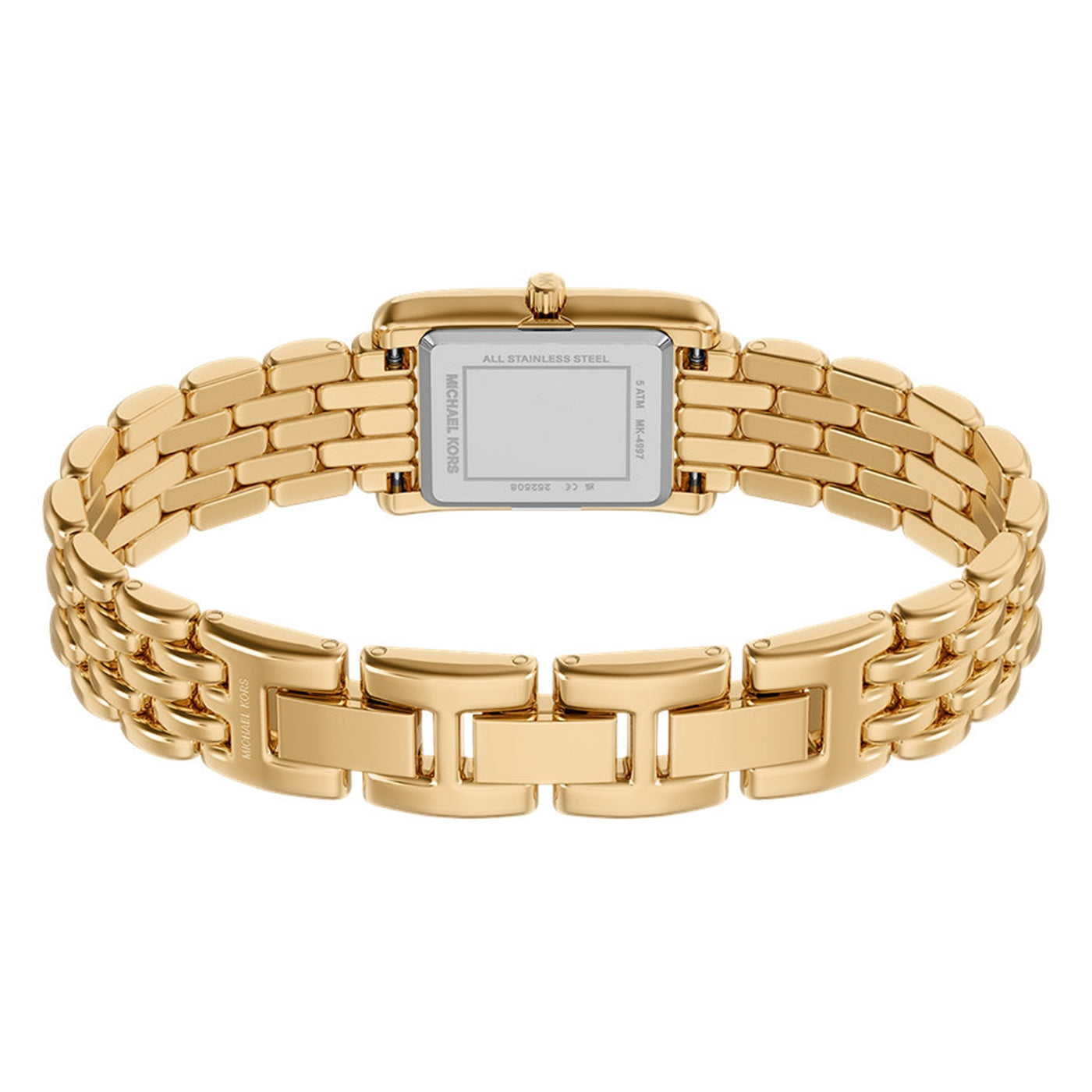 Michael Kors Essex Rectangular Gold Dial Watch MK4997