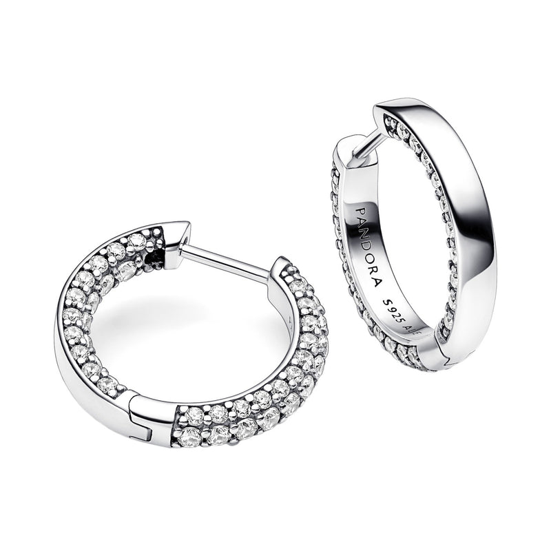 Pandora Timeless 925 Sterling Silver Pavé Single-row Earrings 292624C01-zoom-