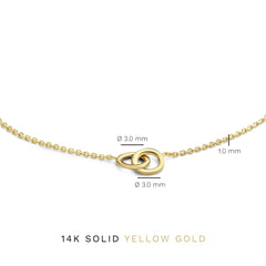 Isabel Bernard 14 Carat Golden Le Marais Zoé Bracelet IB320104