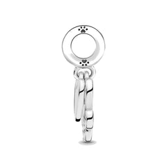 Pandora Passions 925 Sterling Silver Hearts & Paw Print Dangle Charm 799360C00