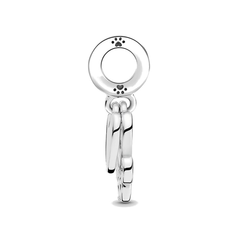 Pandora Passions 925 Sterling Silver Hearts & Paw Print Dangle Charm 799360C00-zoom-