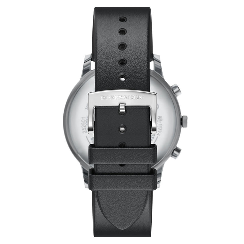 Emporio Armani Round Black Dial Watch AR11774-zoom-