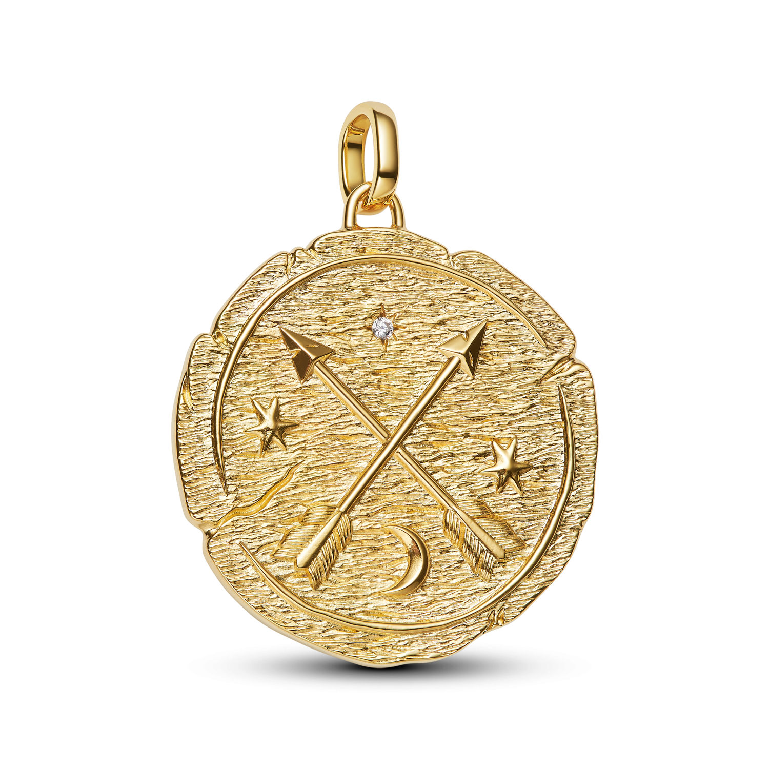 Pandora ME Gold Plated Arrows Coin Charm 764084C01