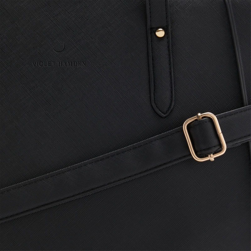 Violet Hamden Essential Bag Zwarte Shopper met 13 inch Laptopvak VH25035-801-zoom-