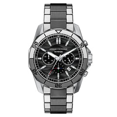 Armani Exchange Round Black Dial Watch AX1973