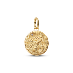 Pandora ME Gold Plated Swallow Coin Charm 764082C01