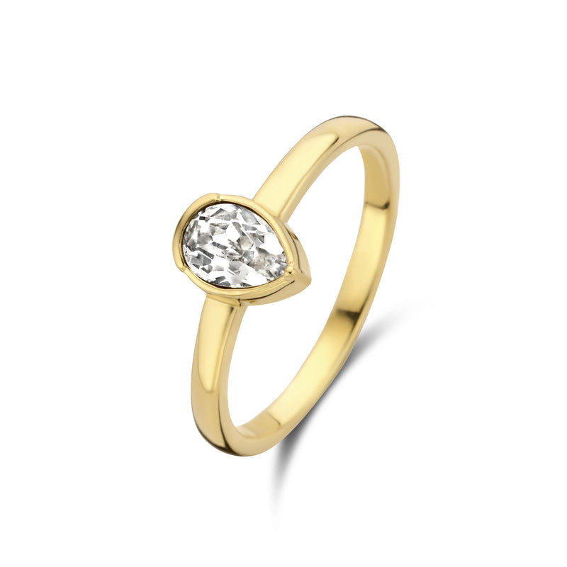 Parte Di Me Cento Luci Natale 925 Sterling Zilver Gold Plated Ring PDM33043-56-zoom-