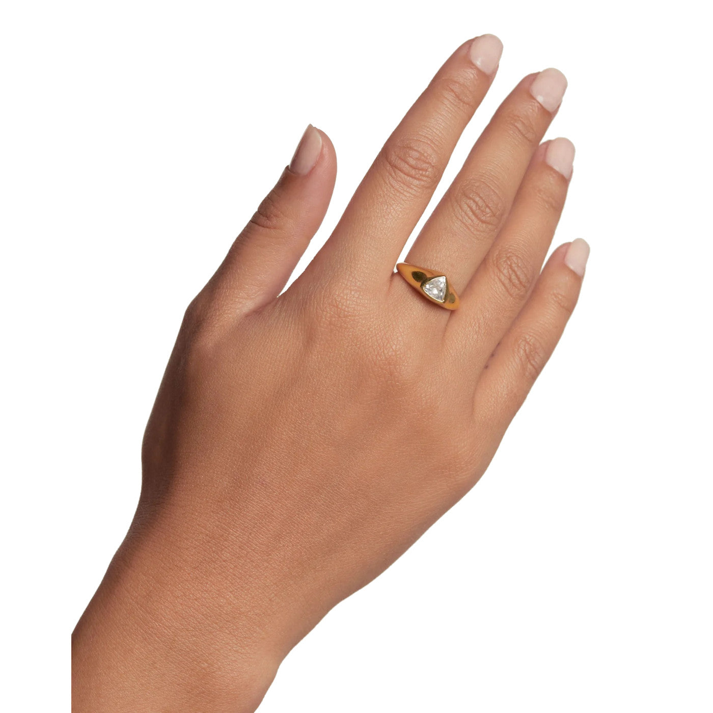 P D Paola The New Essentials 925 Sterling Silver Ring AN01-986-10with18K Gold Plating