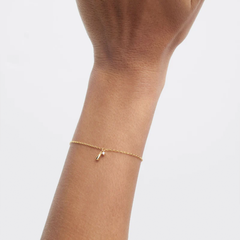 P D Paola New Essentials 925 Sterling Silver Bracelet with Gold Plating PU01-846-U