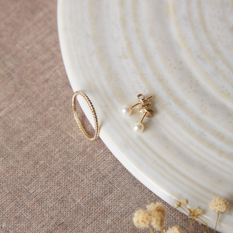 Blush 14 Karaat Gouden Ring 1196YGO/46 (Maat: 46)-zoom-