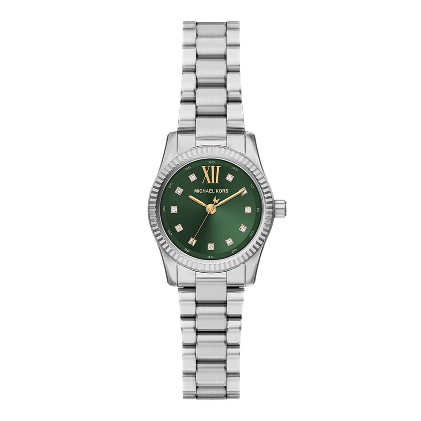 Michael Kors Lexington Round Green Dial Watch MK7580