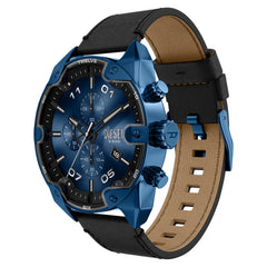 Diesel Spiked Round Dark Blue Dial Watch DZ4703