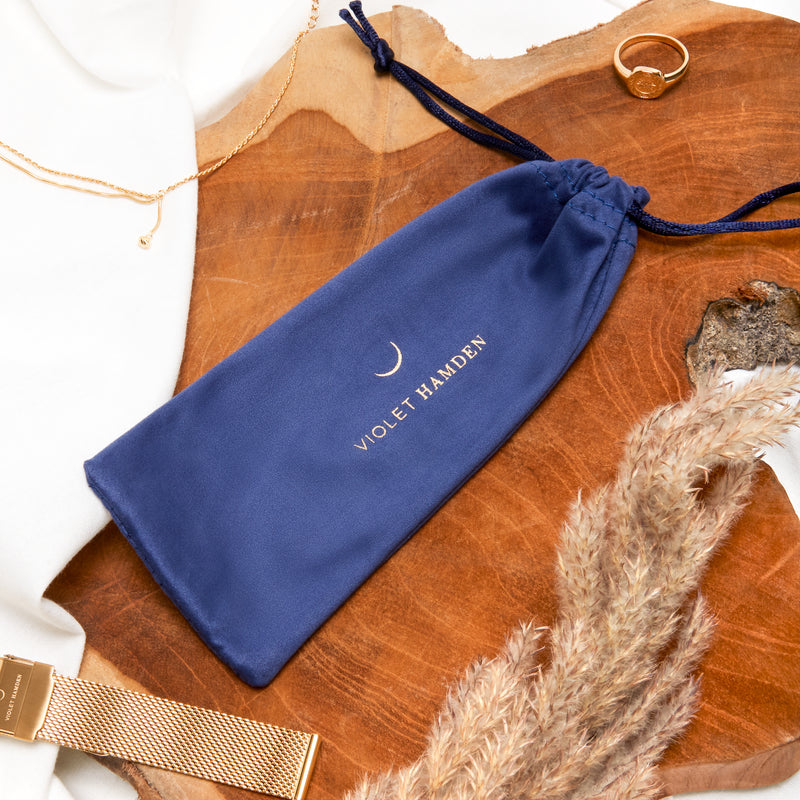 Violet Hamden Sunrise Roségoud Kleurige Mesh Horlogebandje (14 mm) VH43008-zoom-