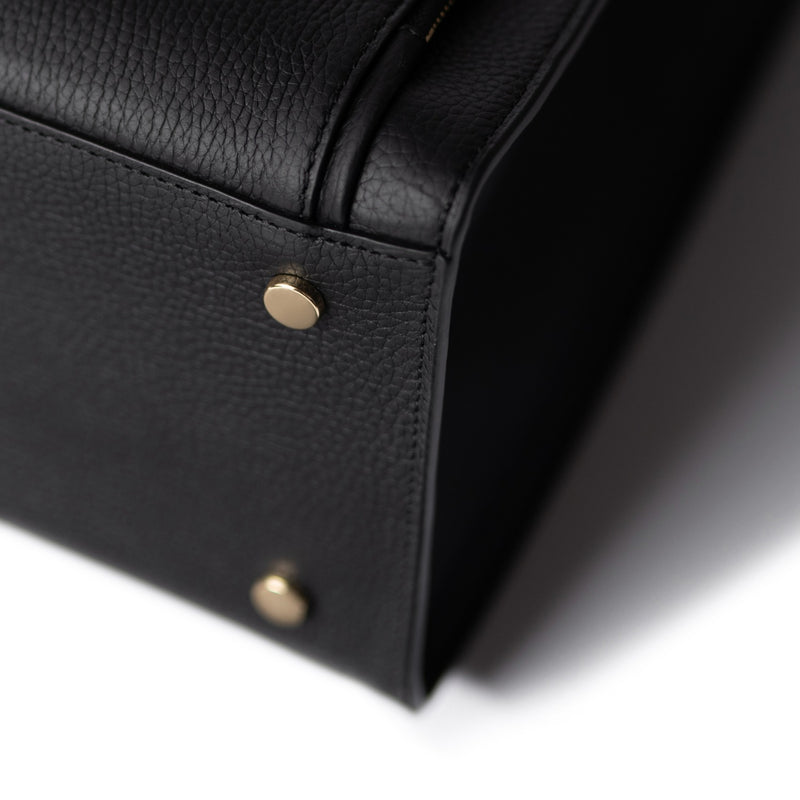 Isabel Bernard Honoré Nadine Zwarte Handtas van Kalfsleer IB25032-zoom-