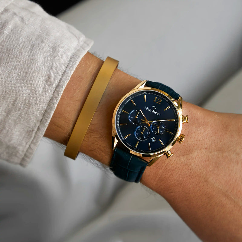 Mats Meier Annecy goud kleurig stalen armband MM320015-zoom-