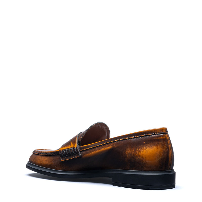 Isabel Bernard Vendôme Blandine cognac loafers van spazzolato leer IB51015-636-35-zoom-