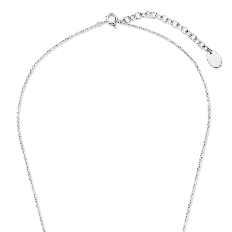 Violet Hamden Luna 925 Sterling Zilveren Ketting met Maan en Witte Zirkonia Steentje VH340045-zoom-