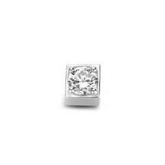 Isabel Bernard Saint Germain Felie 14 Carat Whitegold cube Charm IB350051
