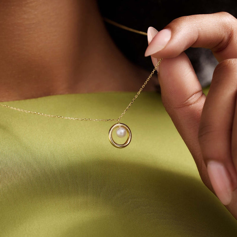 Beloro Jewels Monte Napoleone Perla 9 Karaat Ketting BO340026-zoom-