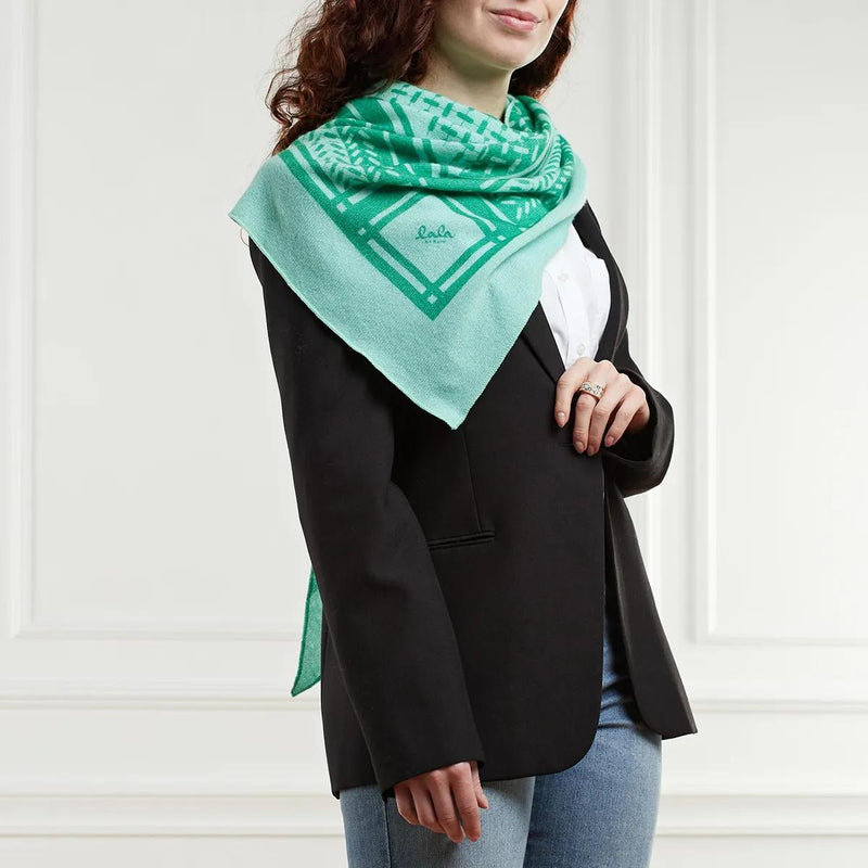 Lala Berlin Green Cashmere Scarf 2001-A0583319-zoom-