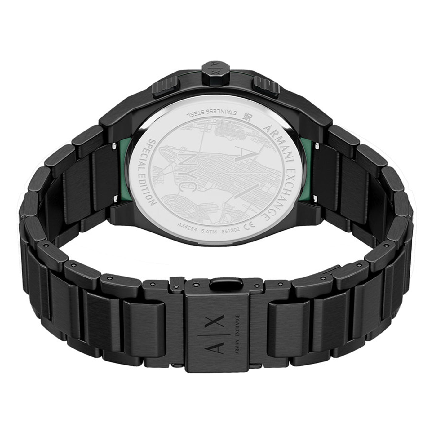 Armani Exchange Sync Round Black Dial Watch AX4294