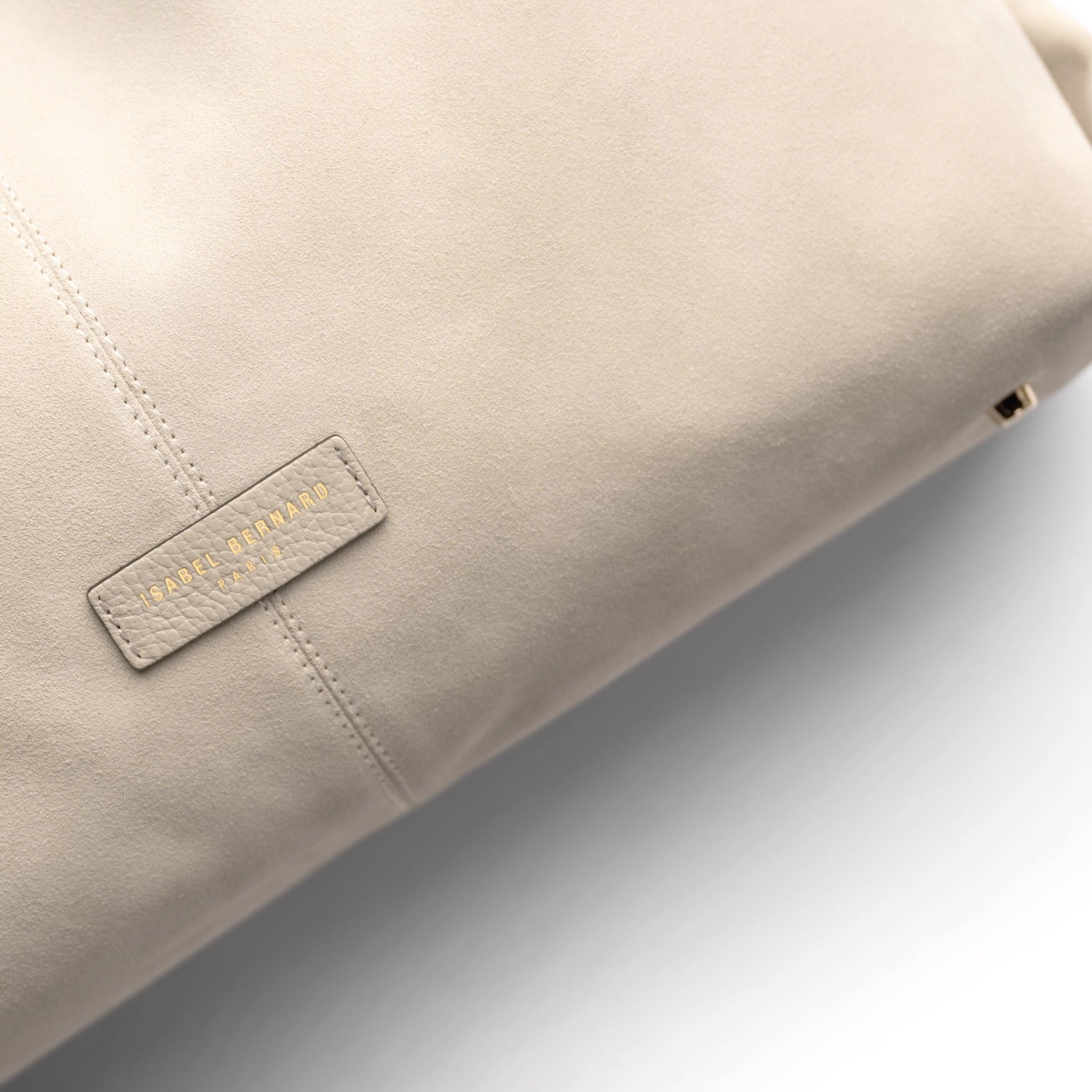 Isabel Bernard Honoré Grace cream suede shoulder bag IB25093-170
