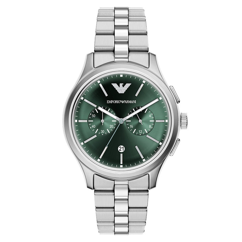 Emporio Armani Round Green Dial Watch AR11746-zoom-