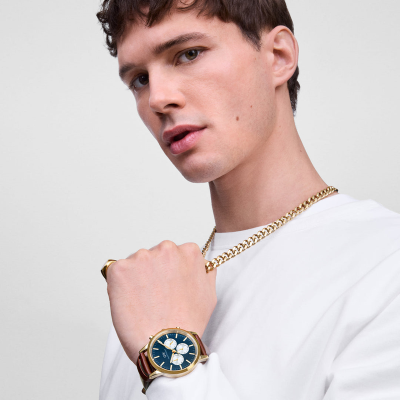 Daniel Wellington Iconic Chronograph Blue Arctic Men's Watch DW00100875-zoom-