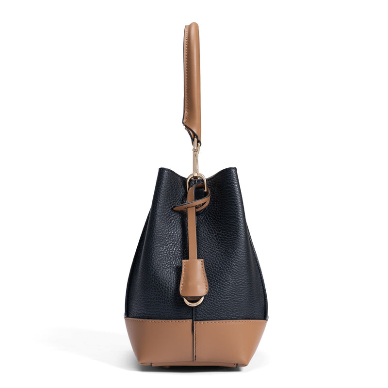 Isabel Bernard Femme Forte Minette Zwart Kalfsleren Handtas IB21114-001-zoom-