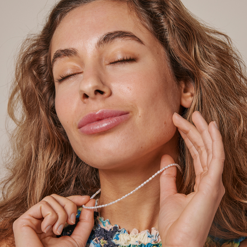 ENAMEL Copenhagen Erna Gold Plated Recycled 925 Sterling Silver Necklace N104G-PE-zoom-