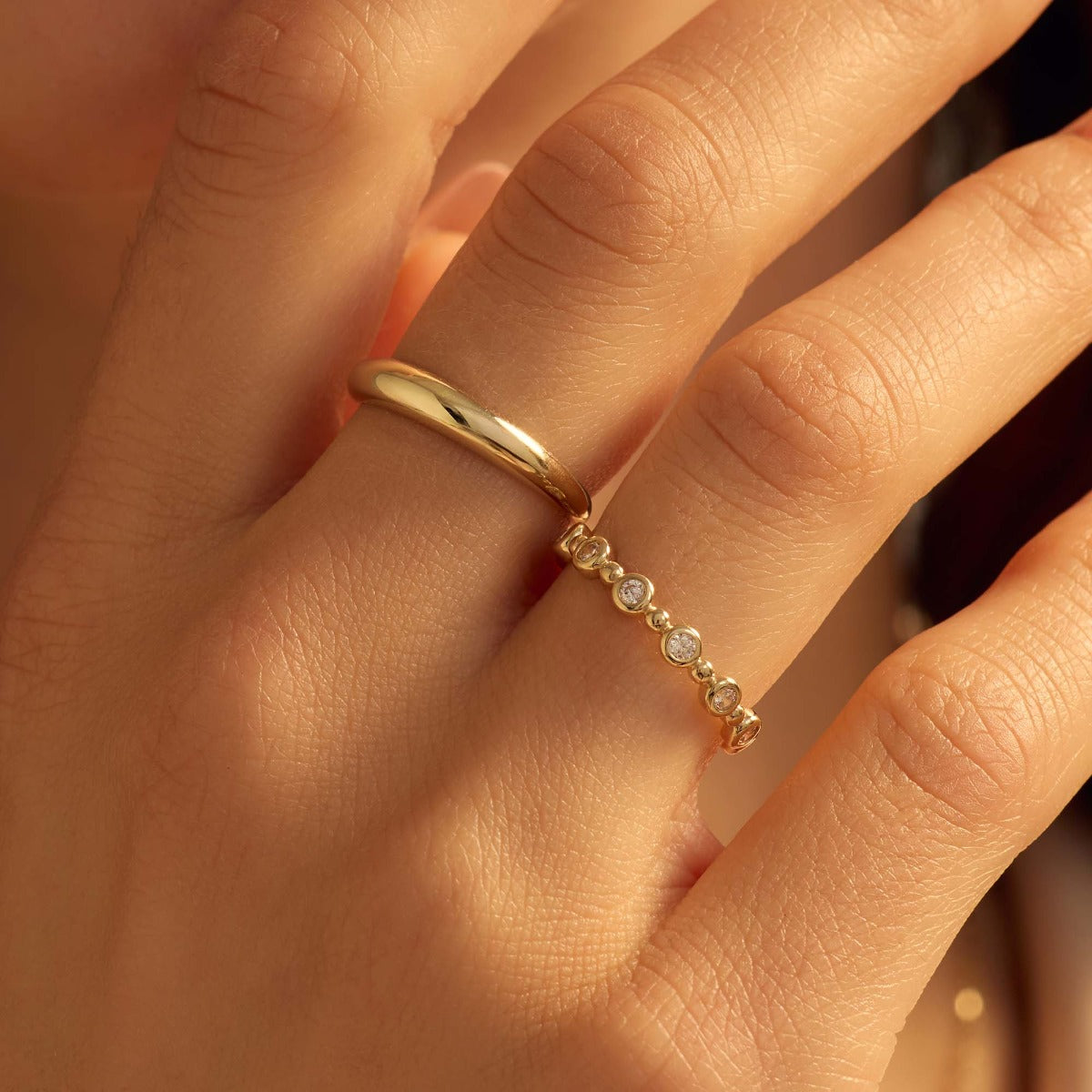 Beloro Jewels Della Spiga Dome 9 karat gold ring BO330040-54