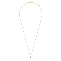 Isabel Bernard De la Paix Amore 14 karat gold necklace with diamond 0.14 carat IBD350024