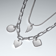 Pandora Moments 925 Sterling Silver Engravable Squared Charm 394009C01