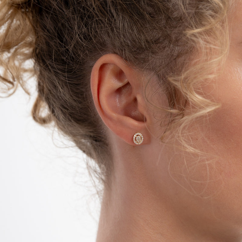 Isabel Bernard Le Marais Anne 14 Karaat Gouden Oorknoppen IB360292-zoom-