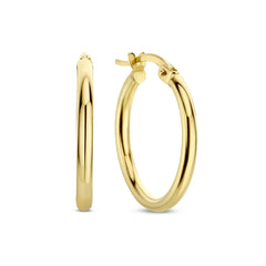 Beloro Jewels La Rinascente Chiara 9 carat gold Hoop Earrings BO360016