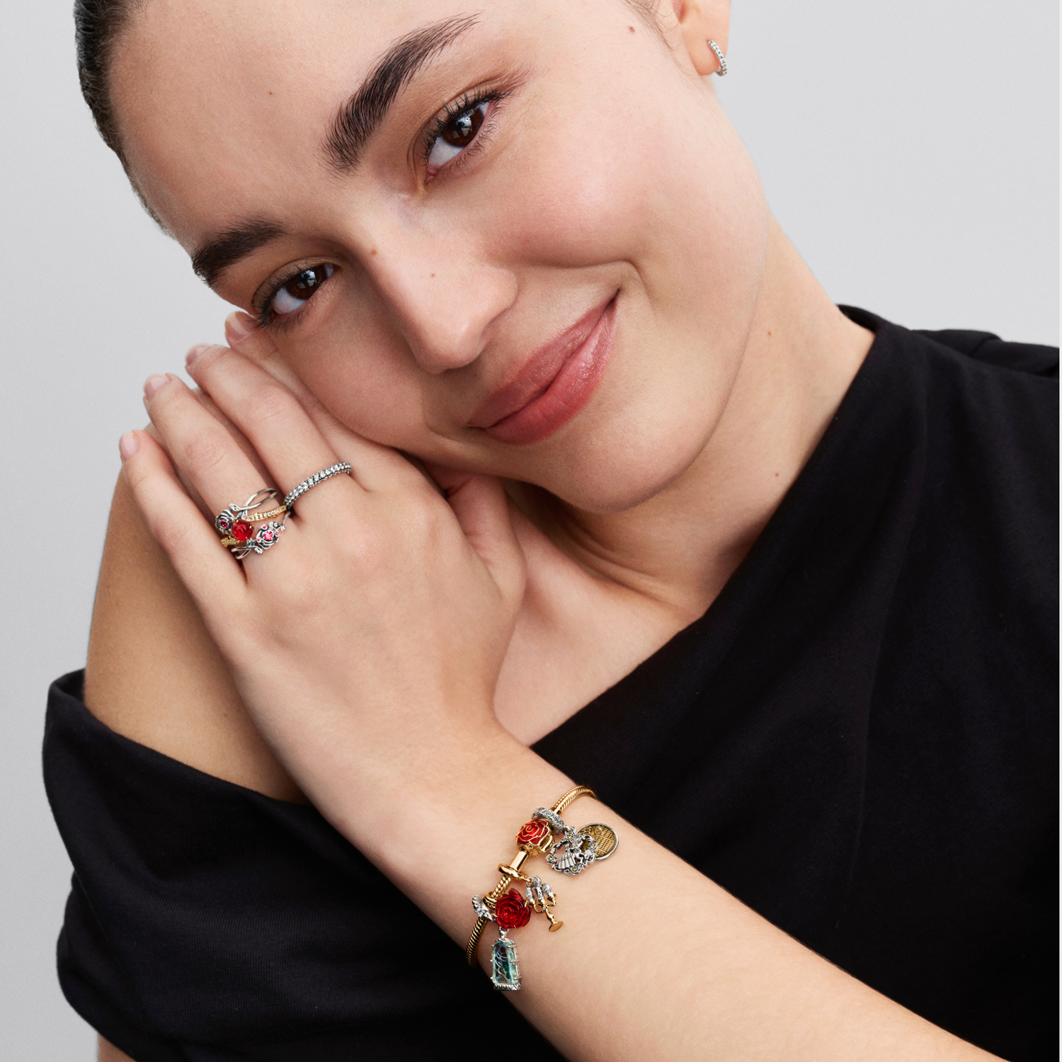 Pandora Collabs Gold Plated Disney Lumiere Charm 763985C01