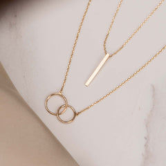 Isabel Bernard Le Marais Loulou 14 Carat Golden Necklace IB340132 (Length: 40.00-44.00 cm)