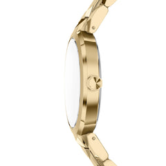 Armani Exchange Audora Round Gold Dial Watch AX4407