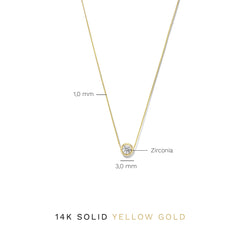 Isabel Bernard Rivoli Aélys 14 Carat Golden Necklace IB340137 (Length: 40.00-42.00 cm)