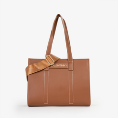 Valentino Bags Aury Re Brown Shopper VBS9OB01CUOIO