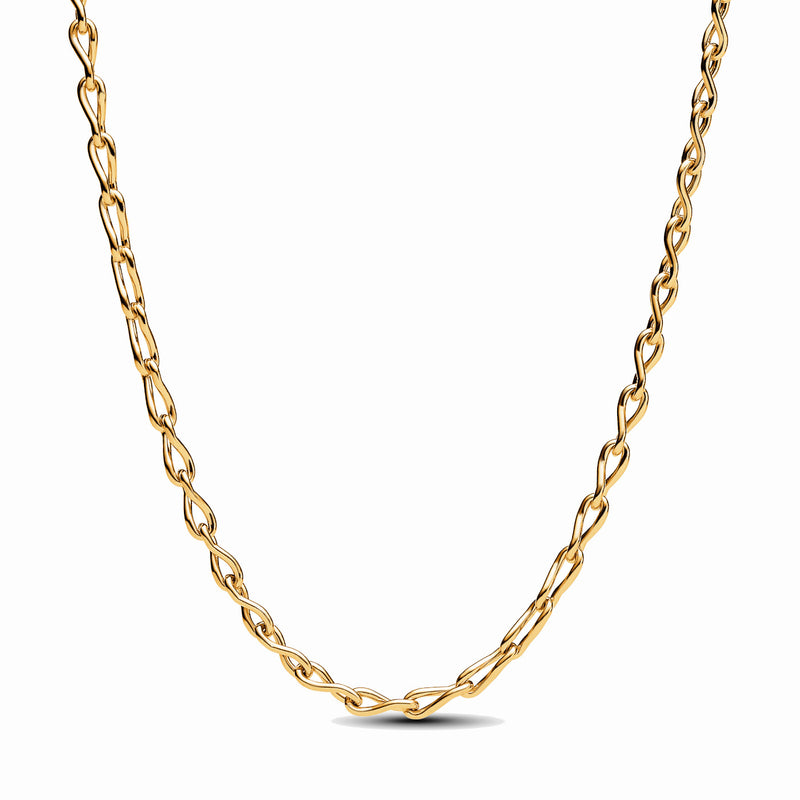 Pandora Moments Chain Necklace 363052C00-50 Gold Plated-zoom-