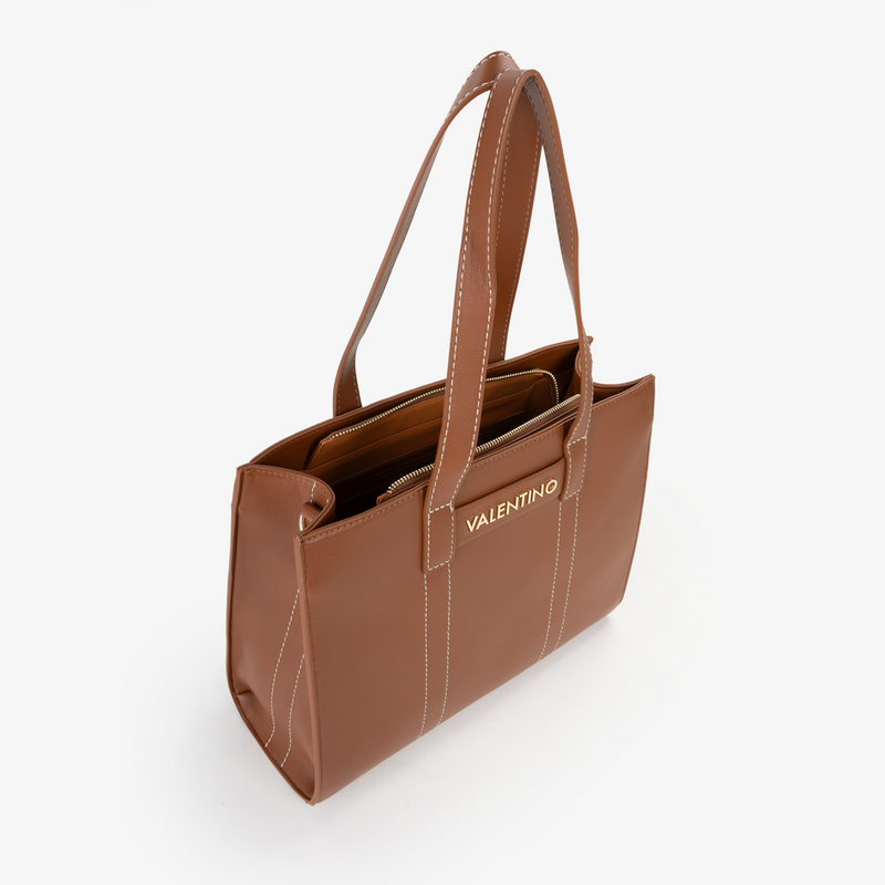 Valentino Bags Aury Re Brown Shopper VBS9OB01CUOIO-zoom-