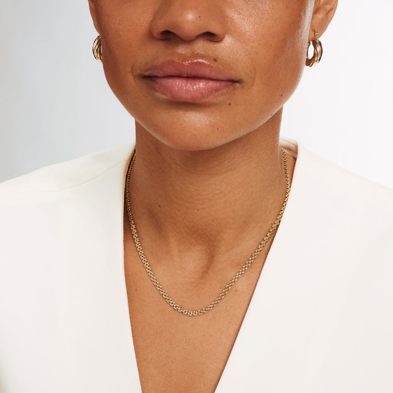 Isabel Bernard Aidee Rosine 14 Karaat Gouden Schakelketting IB340164-zoom-