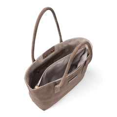 Isabel Bernard Honoré Elin Taupe Suede shoulder bag IB25111-178