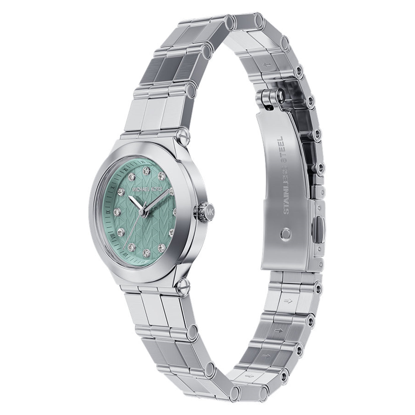 Michael Kors Billie Round Green Dial Watch MK7569