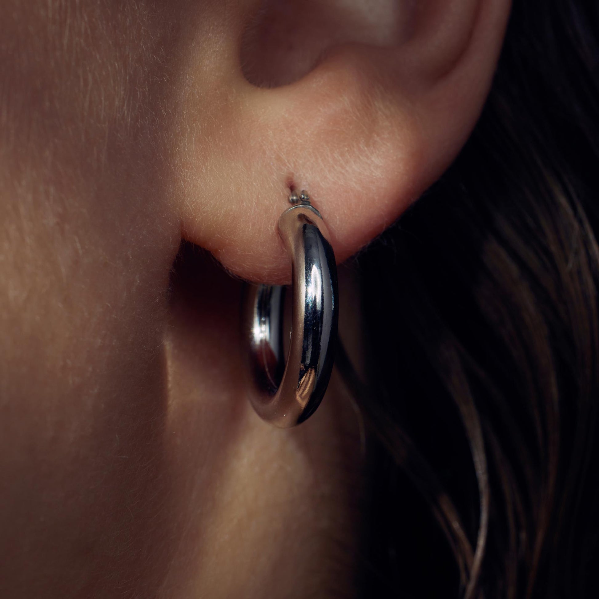 Parte di Me Bibbiena Poppi Casentino 925 sterling Silver Hoop Earrings PDM36052