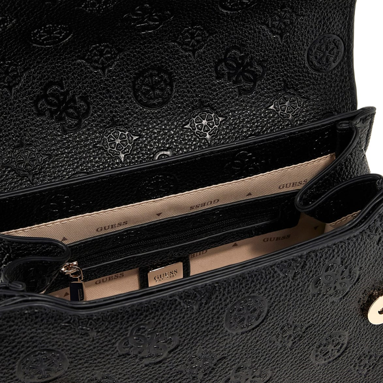 Guess Cresidia Black Logo CNVRTBL XBody Flap HWPD98-88210-BLO