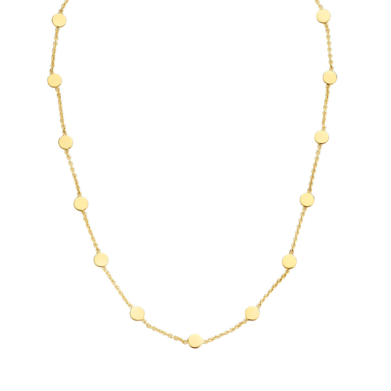 Violet Hamden Luna 925 Sterling Zilveren Gold Plated Choker met Munten VH15001-zoom-