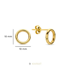 Beloro Jewels La Rinascente Velia 9 carat gold Ear Studs BO360040