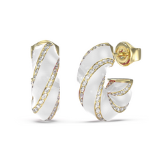 Guess Le Mirage Gold and Pearl Earrings JUBE05383JWYGWHT-U